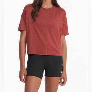 #355 Vuori Sunset Tee Rust Sz S